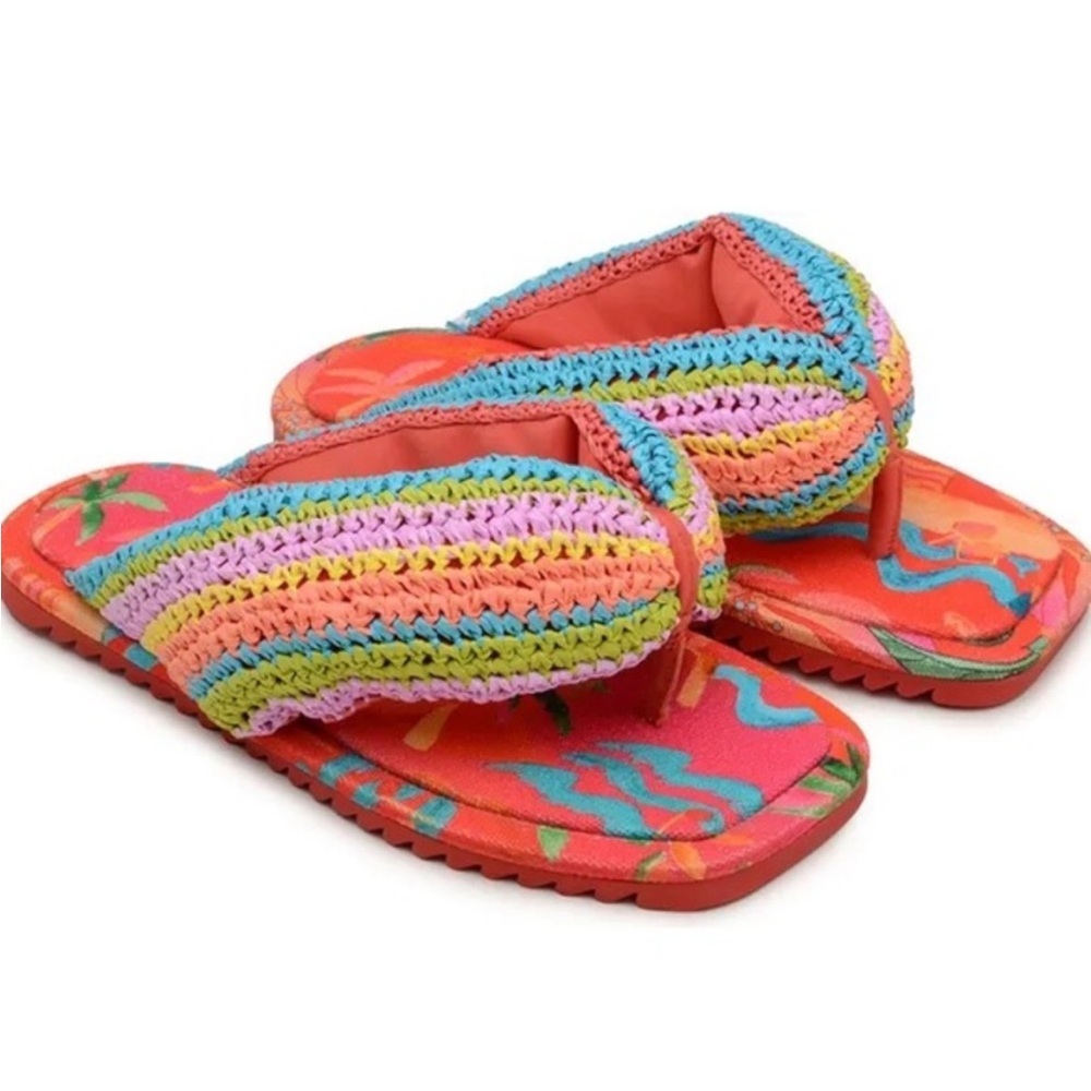 FARM Rio Multicolor Woven Sandals